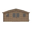 ALTANKA - Abri de jardin en bois - 34.8m2 - 5.9x5.9m - Traité - Ep. 45mm - Couleur: marron - DOM656 - vignette