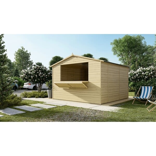 ALTANKA - Kiosque/ stand de marché/ de vente 9.42 m2 - 3.11x3.03 m - 19 mm - DOM607 - large
