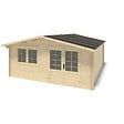 ALTANKA - Abri de jardin en bois - 25m2 - 5x5m - Ep. 34mm - Couleur: naturel - DOM722 - vignette
