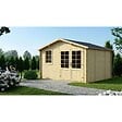 ALTANKA - Abri de jardin en bois - 12m2 - 4x3m - Ep. 28mm - Couleur: naturel - DOM710 - vignette