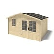 ALTANKA - Abri de jardin en bois - 12m2 - 4x3m - Ep. 28mm - Couleur: naturel - DOM710 - vignette