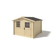 ALTANKA - Abri de jardin en bois - 6m2 - 3x2m - Ep. 28mm - Couleur: naturel - DOM472 - vignette
