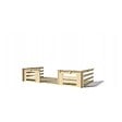 ALTANKA - Terrasse en bois avec balustrade pour abri en bois - 12m2 - 4m x 3m - couleur: naturel - DOM393 - vignette