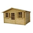 ALTANKA - Abri de jardin en bois - 12m2 - 4x3m - Ep. 28mm - Couleur: naturel - DOM137 - vignette