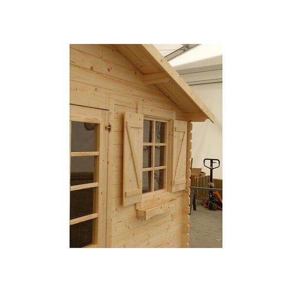 ALTANKA - Abri de jardin en bois - 12m2 - 4x3m - Ep. 28mm - Couleur: naturel - DOM137 - large