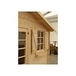 ALTANKA - Abri de jardin en bois - 12m2 - 4x3m - Ep. 28mm - Couleur: naturel - DOM137 - vignette