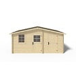 ALTANKA - Abri de jardin en bois - 15m2 - 5x3m - Ep. 28mm - Couleur: naturel - DOM578 - vignette