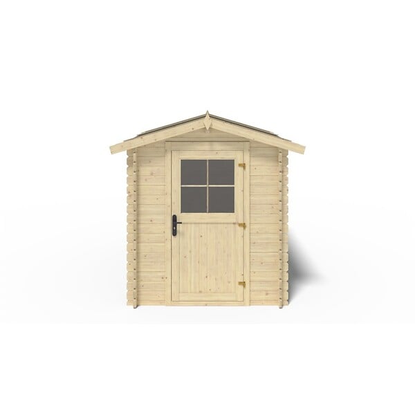 ALTANKA - Abri de jardin en bois - 4.75m2 - 1.9x2.5m - Ep. 28mm - Couleur: naturel - DOM594 - large