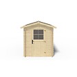 ALTANKA - Abri de jardin en bois - 4.75m2 - 1.9x2.5m - Ep. 28mm - Couleur: naturel - DOM594 - vignette