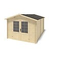 ALTANKA - Abri de jardin en bois - 12m2 - 3x4m - Ep. 28mm - Couleur: naturel - DOM661 - vignette