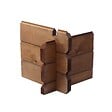 ALTANKA - Abri de jardin en bois - 9m2 - 3x3m - Traité - Ep. 28mm - Couleur: marron - DOM427 - vignette