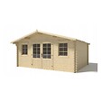 ALTANKA - Abri de jardin en bois - 19.2m2 - 4.8x4m - Ep. 40mm - Couleur: naturel - DOM370 - vignette