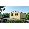 ALTANKA - Abri de jardin en bois - 36m2 - 6x6m - Ep. 40mm - Couleur: naturel - DOM749 - vignette