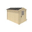 ALTANKA - Abri de jardin en bois - 5.7m2 - 1.9x3m - Ep. 28mm - Couleur: naturel - DOM662 - vignette
