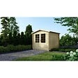 ALTANKA - Abri de jardin en bois - 6.25m2 - 2.5x2.5m - Ep. 28mm - Couleur: naturel - DOM521 - vignette
