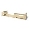 ALTANKA - Terrasse en bois avec balustrade pour abri en bois - 12m2 - 6m x 2m - couleur: naturel - DOM555 - vignette