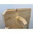 ALTANKA - Terrasse en bois avec balustrade pour abri en bois - 12m2 - 6m x 2m - couleur: naturel - DOM555 - vignette