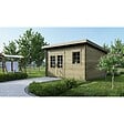 ALTANKA - Abri de jardin en bois - 16m2 - 4x4m - Traité - Ep. 40mm - Couleur: vert - DOM716 - vignette