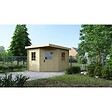 ALTANKA - Abri de jardin en bois - 8m2 - 3x3m - Ep. 28mm - Couleur: naturel - DOM665 - vignette
