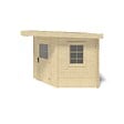 ALTANKA - Abri de jardin en bois - 8m2 - 3x3m - Ep. 28mm - Couleur: naturel - DOM665 - vignette