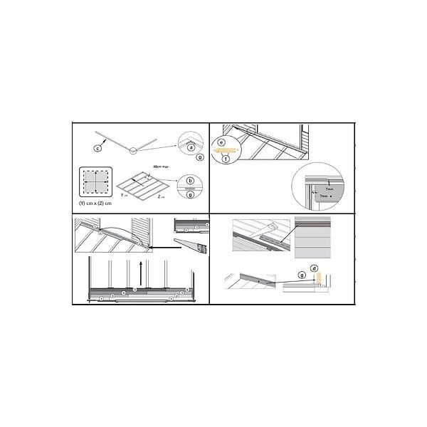 ALTANKA - Plancher universel pour abris de jardin - 18 mm - paquet de 3 m2 - Traité - POD05 - large