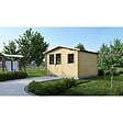 ALTANKA - Abri de jardin en bois - 16m2 - 4x4m - Ep. 40mm - Couleur: naturel - DOM611 - vignette