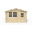 ALTANKA - Abri de jardin en bois - 16m2 - 4x4m - Ep. 40mm - Couleur: naturel - DOM611 - vignette