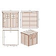 ALTANKA - Abri de jardin en bois 3.42 m2 - 1.9x1.8 m - traité - Couleur: vert - DOM10 - vignette