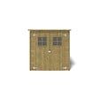 ALTANKA - Abri de jardin en bois 3.42 m2 - 1.9x1.8 m - traité - Couleur: vert - DOM10 - vignette