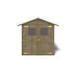 ALTANKA - Abri de jardin en bois 3.46 m2 - 1.9x1.82 m - traité - Couleur: vert - DOM218 - vignette