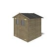 ALTANKA - Abri de jardin en bois 3.46 m2 - 1.9x1.82 m - traité - Couleur: vert - DOM218 - vignette