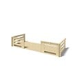 ALTANKA - Terrasse en bois avec balustrade pour abri en bois - 10m2 - 5m x 2m - couleur: naturel - DOM615 - vignette