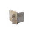 ALTANKA - Terrasse en bois avec balustrade pour abri en bois - 10m2 - 5m x 2m - couleur: naturel - DOM615 - vignette