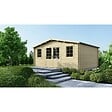 ALTANKA - Abri de jardin en bois - 21.42m2 - 5.1x4.2m - Ep. 34mm - Couleur: naturel - DOM746 - vignette