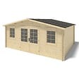 ALTANKA - Abri de jardin en bois - 21.42m2 - 5.1x4.2m - Ep. 34mm - Couleur: naturel - DOM746 - vignette