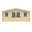 ALTANKA - Abri de jardin en bois - 21.42m2 - 5.1x4.2m - Ep. 34mm - Couleur: naturel - DOM746 - vignette