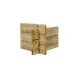 ALTANKA - Abri de jardin en bois - 17.4m2 - 5.79x3m - Traité - Ep. 28mm - Couleur: vert - DOM718 - vignette