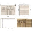 ALTANKA - Abri de jardin en bois 4.86 m2 - 2.7x1.8 m - Couleur: naturel - DOM421 - vignette