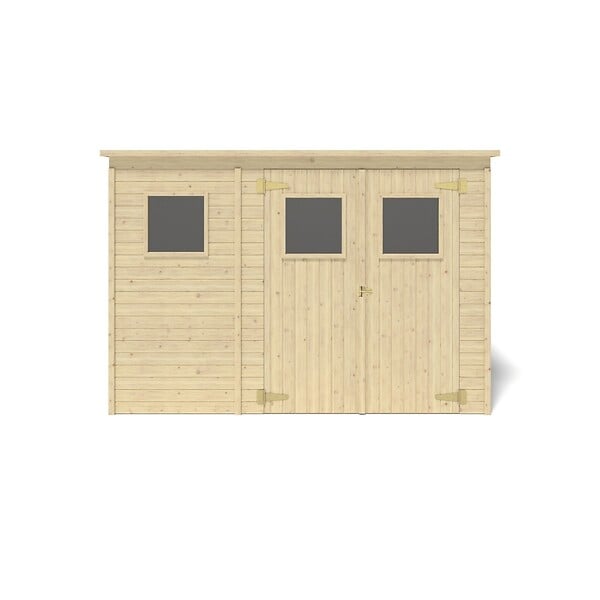 ALTANKA - Abri de jardin en bois 4.86 m2 - 2.7x1.8 m - Couleur: naturel - DOM421 - large
