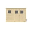 ALTANKA - Abri de jardin en bois 4.86 m2 - 2.7x1.8 m - Couleur: naturel - DOM421 - vignette