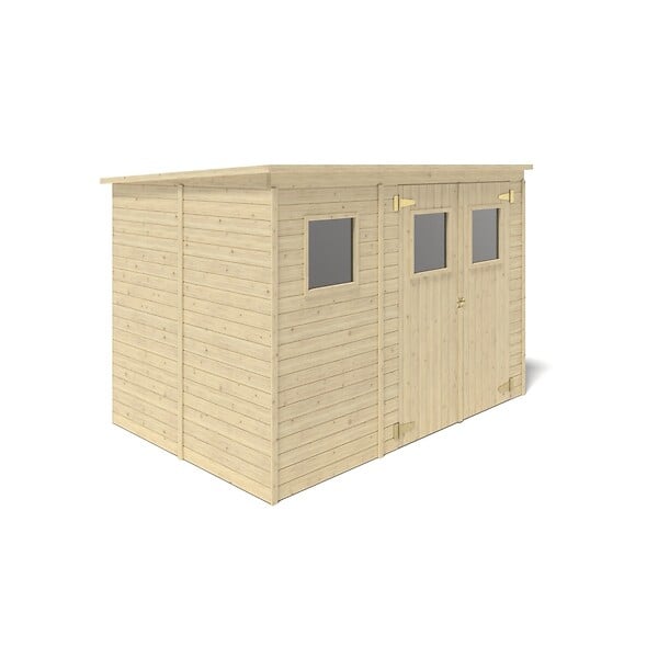 ALTANKA - Abri de jardin en bois 4.86 m2 - 2.7x1.8 m - Couleur: naturel - DOM421 - large