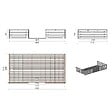 ALTANKA - Terrasse en bois avec balustrade pour abri en bois - 18m2 - 6m x 3m - couleur: naturel - DOM558 - vignette