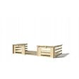 ALTANKA - Terrasse en bois avec balustrade pour abri en bois - 8m2 - 4m x 2m - couleur: naturel - DOM18 - vignette