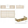 ALTANKA - Terrasse en bois avec balustrade pour abri en bois - 8m2 - 4m x 2m - couleur: naturel - DOM18 - vignette