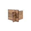 ALTANKA - Abri de jardin en bois - 4.5m2 - 1.5x3m - Traité - Ep. 28mm - Couleur: marron - DOM673 - vignette