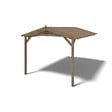 ALTANKA - Abri de jardin en bois - 1.5x3 m avec extension de 4x2.76 m - 15.56 m²- Traité - DOM673+DOS194 - vignette
