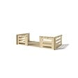 ALTANKA - Terrasse en bois avec balustrade pour abri en bois - 8m2 - 4m x 2m - couleur: naturel - DOM545 - vignette