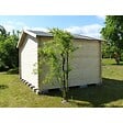 ALTANKA - Abri de jardin en bois - 12m2 - 4x3m - Ep. 28mm - Couleur: naturel - DOM337 - vignette