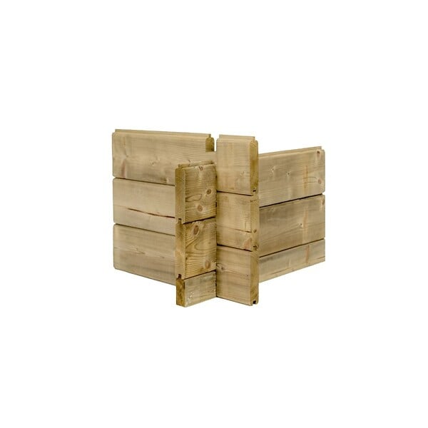 ALTANKA - Abri de jardin en bois - 5m2 - 2.5x2m - Traité - Ep. 28mm - Couleur: vert - DOM725 - large