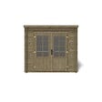 ALTANKA - Abri de jardin en bois - 5m2 - 2.5x2m - Traité - Ep. 28mm - Couleur: vert - DOM725 - vignette